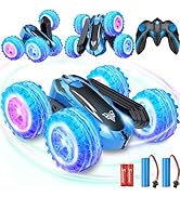 KKONES Remote Control car,2.4GHz Electric Race Stunt Car,Double Sided 360° Rolling Rotating Rotat...