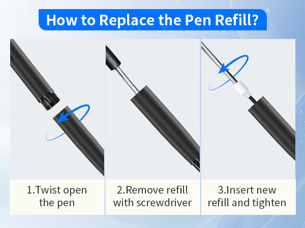 Replace pen refill