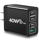 USB C Charger Block, 40W 4-Port Type C Charging Block 20W USB C Charging Block 3.1A USB Wall Char...