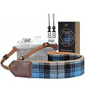Padwa Lifestyle Camera Strap - 2" Full Grain Leather Ends Camera Straps for Photographers