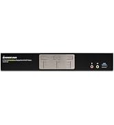 IOGEAR 2 PORT 4K Dual View DisplayPort Matrix KVM 4096x2160 @60Hz, GCMS1922