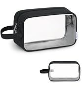 Narwey Clear Travel Toiletry Bags for Traveling Toiletries Men Women, Clear Makeup Bag Cosmetic B...