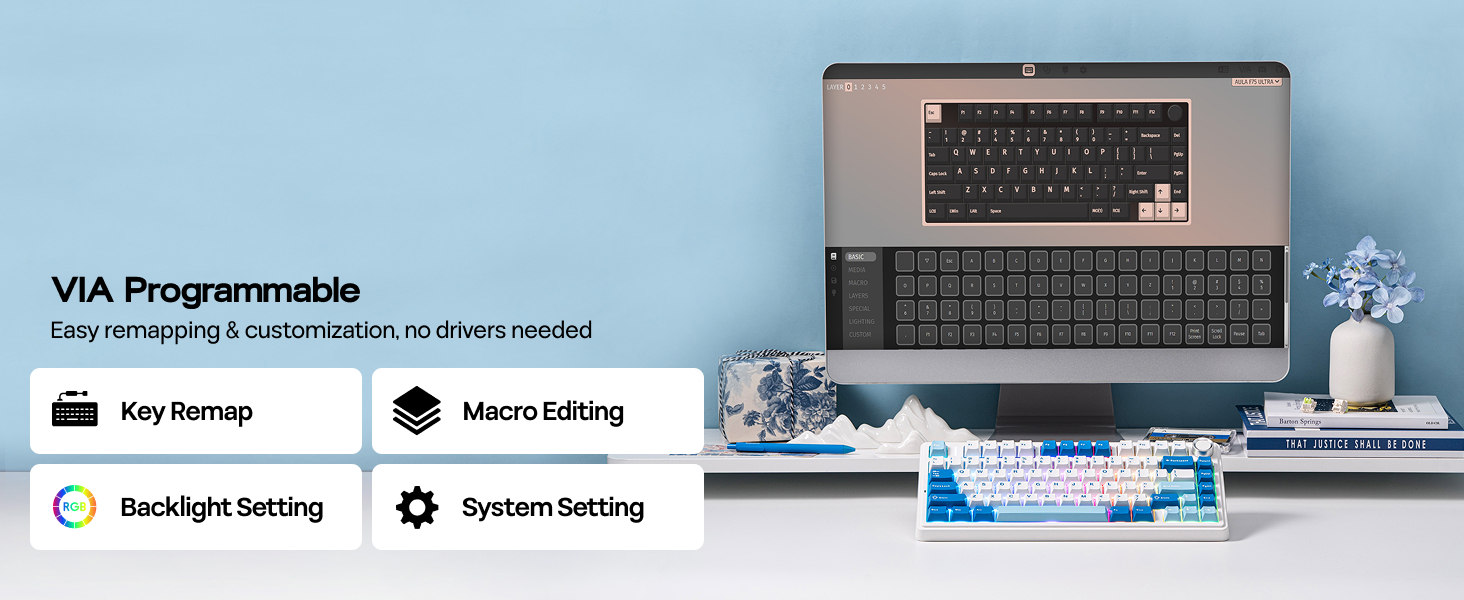 F75 wireless gaming keyboard