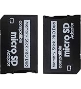 PSP Memory Stick Adapter, Funturbo Micro SD to Memory Stick PRO Duo MagicGate Card for Sony PlayS...