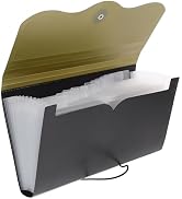 KALLORY Accordion File Organizer Multi Document Storage Bag for Efficient File Organization Mater...