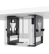 PUTORSEN Under Desk Mini PC Mount NAS Mount Bracket Holder, Height and Width Adjustable CPU Holde...
