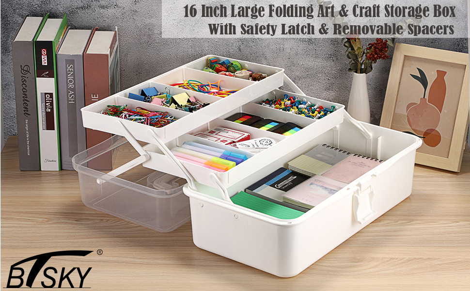 3 Layer Clear Plastic Dividing Storage Box