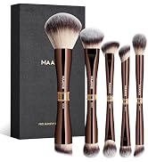 MAANGE Makeup Brush Set Double-ended Kabuki Makeup Brushes For Foundation Contour Liquid Powder C...