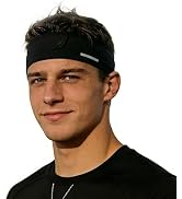 Sukeen Lightweight Sports Headbands for Men, Moisture Wicking Sweat Bands Headbands Non-Slip, Ref...