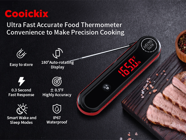 Ultra Fast Accurate Food ThermometerConvenience to Make Precision Cooking