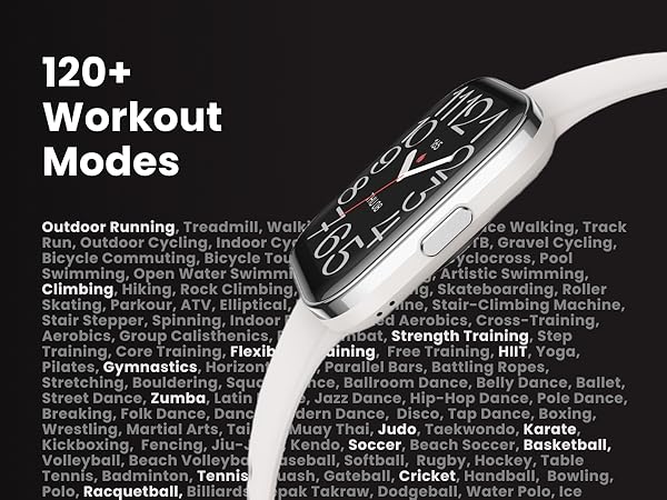 120+ Workout Modes, Just to Name a Few