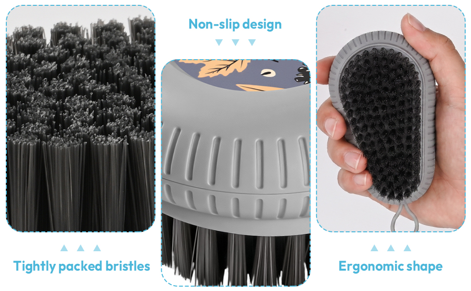 Sturdy bristles, no shedding, long service life