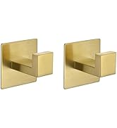 Flybath Square Towel Hooks Robe Hook Holder SUS 304 Stainless Steel Bath Kitchen Door Wall Stick ...