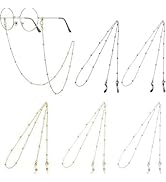 4 Pcs Eyeglass Holders Around Neck Eyeglass Chain for All ages Glasses Neck Strap Vintage Reading...