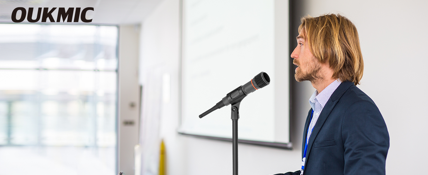 Remove the boom arm and attach microphone clip to convert the mic stand into a traditional straight