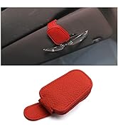 VAGURFO Car Sunglasses Holder Visor, Leather Magnetic Sunglasses Holder Eyeglass Hanger Clip for ...