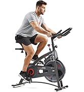Sunny Health & Fitness Endurance Premium Magnetic Resistance Interactive Indoor Cycling Exercise ...