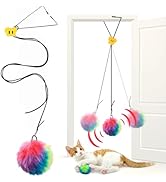 OODOSI Interactive Cat Toys, Independent Play Hanging Door Cat Toys for Indoor Cats Kitten Exerci...