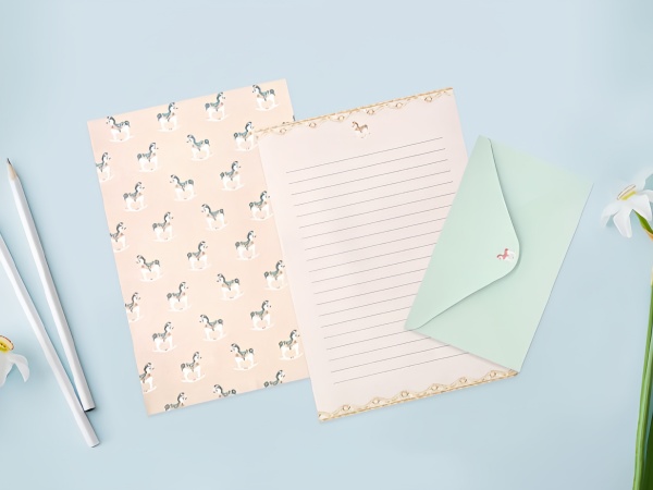 stationary set letter and envelopes