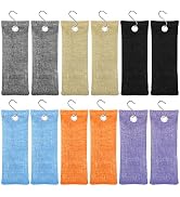 Charcoal Air Purifying Bags 12 Pack×100g Bamboo Charcoal Bags Odor Absorber, for Car Air Freshene...