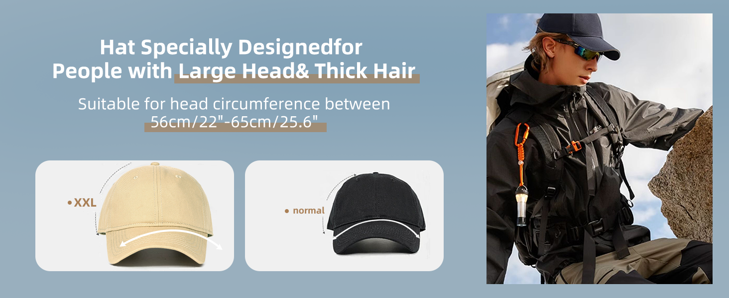 black baseball cap big heads