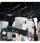 AKEPO 10W Shooting Star+Twinkle Fiber Optic Lights Kit, Car Home Use Meteor APP Control Music Act...