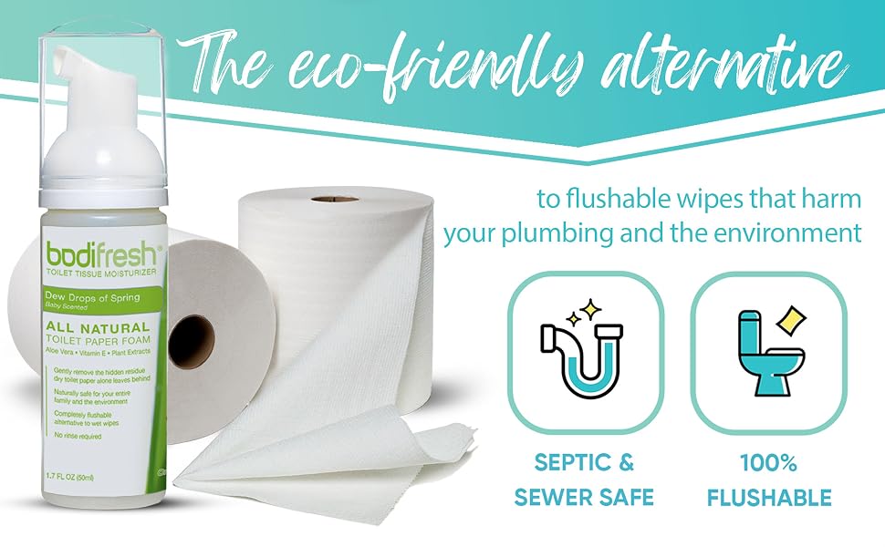 toilet paper foam gel spray wet wipe alternative
