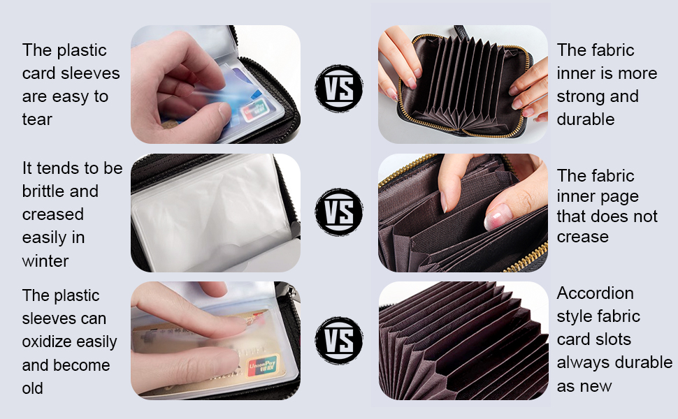 Accordion style card case