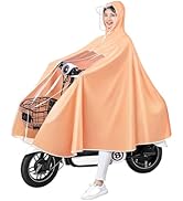 HAOHIZE Electric Scooter Rain Poncho, Cycling Rain Poncho Waterproof Reusable Unisex Bicycle Full...