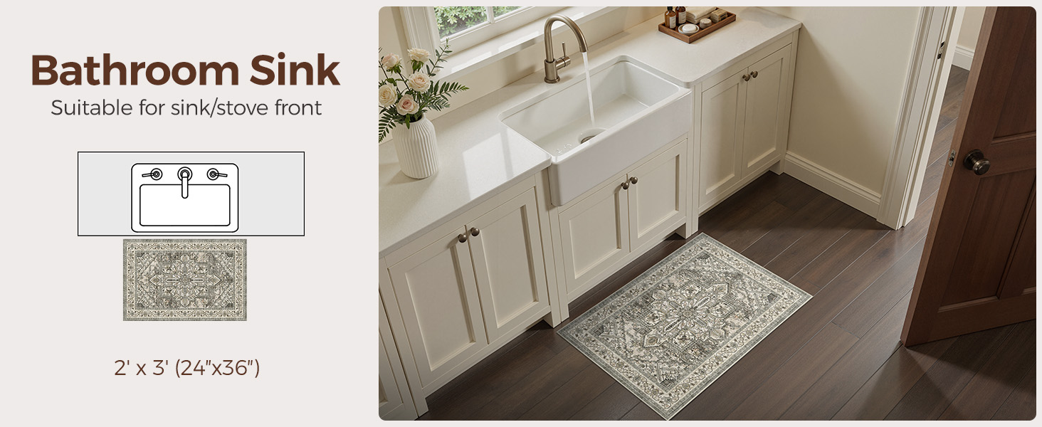 sink rug