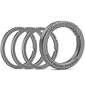 TISUR Key Rings for Keychains ,Carabiner Keychain Ring Titanium Key Rings Heavy Duty Round Split ...