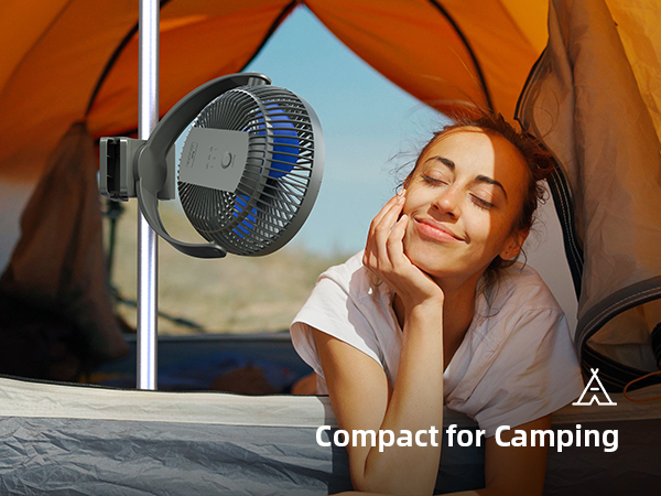 Koonie 10000mAh Rechargeable Portable, 8-Inch Battery Operated Clip on Fan