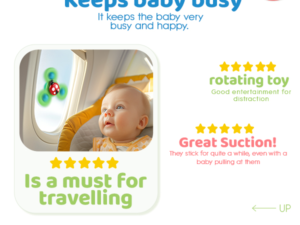 3PCS Suction Cup Spinner Toys