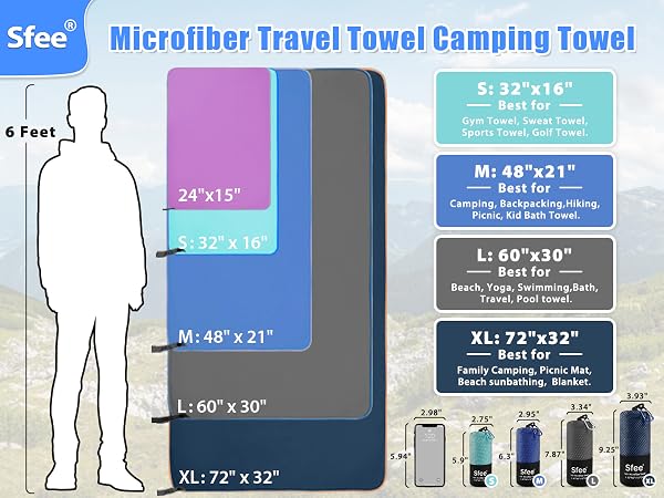 travel accessories microfiber hair towel beach towels oversized