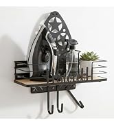 Farmhouse Ironing Board Hanger Wall Mount or Over the Door - Universal Laundry Room Ironing Board...