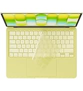 MasiBloom Silicone Keyboard Cover Skin for 2026 MacBook Neo 13 inches A18 Pro with Touch ID Anti-...