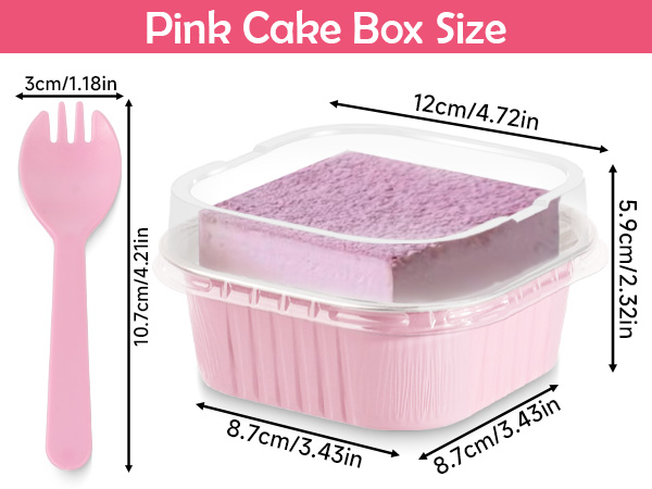 10oz Mini Disposable Cake Pans with Lids
