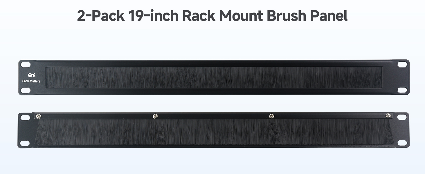Rackmount or Wall Mount Brush Panel