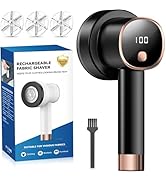 Smyeviva Rechargeable Fabric Shaver for Clothes: 6-Leaf Blades & 3 Speeds to Remove Pilling, Fuzz...
