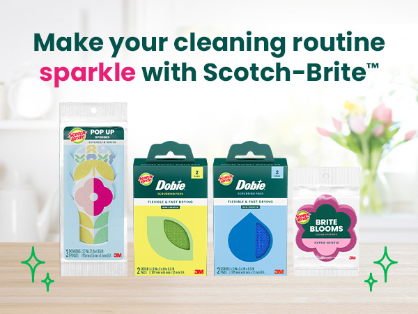 make your cleaning routine sparkle with scotch-brite