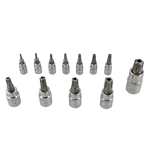 ABN | Tamper Proof Torx Plus 5 Point Star Tip Socket Bits 12-Piece Set