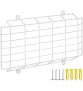 Hemoton Wall Mount Emergency Light Wire Guard Protective Cage Metal Exit Sign Cover with Screws 1...