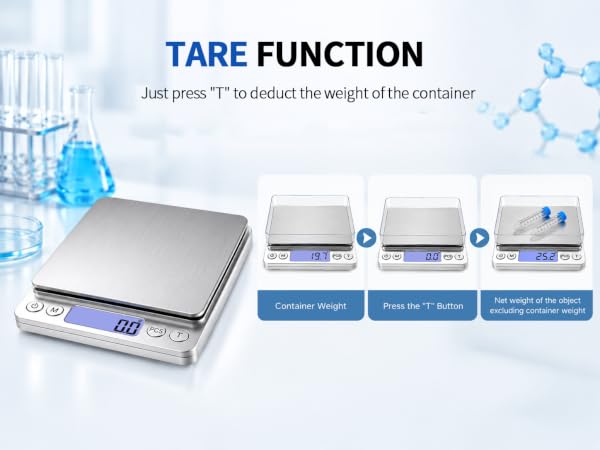 balance scale for classroom, tare function