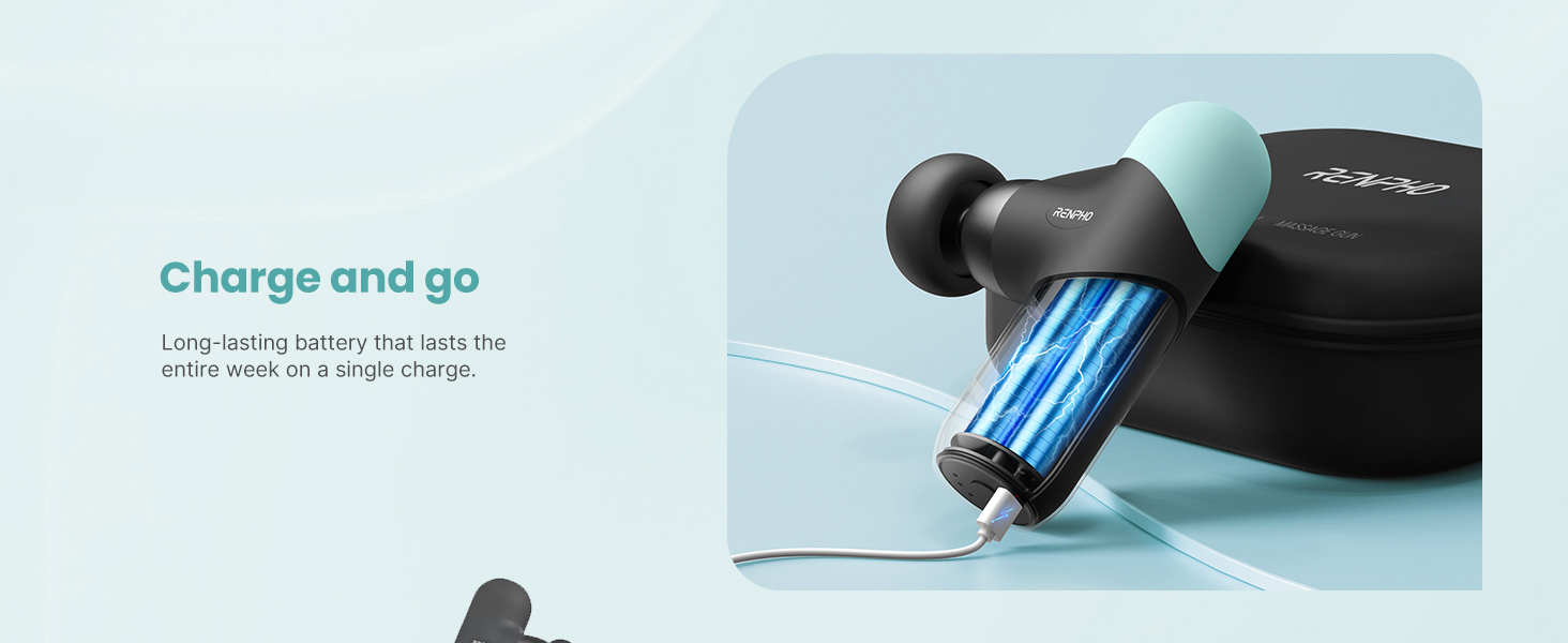 mini massager gun with long lasting battery