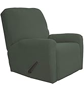 Easy-Going Recliner Stretch Sofa Slipcover Sofa Cover 4-Pieces Furniture Protector Couch Soft wit...