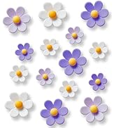 16 pcs - Cute Flower Magnet, Purple Magnet for Fridge and Locker, Whiteboard, and Decoration (16 ...