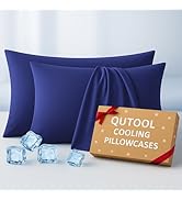 Premium Cooling Pillowcases Queen Size Set of 2 for Hot Sleeper&Night Sweats Beauty Sleep Reduces...