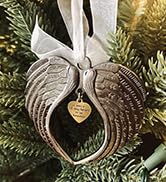 Christmas Ornaments Angel Wings - A Piece of My Heart is in Heaven Ornament for Christmas Tree