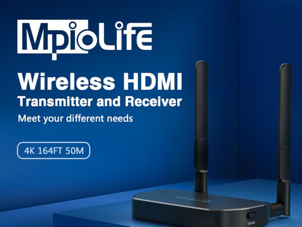 mpiolife hdmi wireless transmitter and receiver 4k, wireless hdmi transmitter