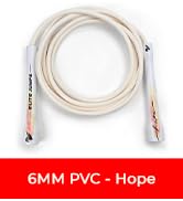 Elite Jumps 6mm PVC Jump Rope, Adjustable Skipping Rope | Non-kinking PVC cord. Unbreakable handl...